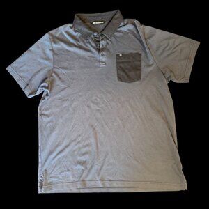 TravisMathew Golf Polo Shirt Gray Performance Stretch Men’s XL